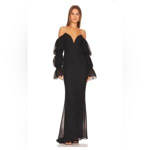 Katie May Estella Gown in Black